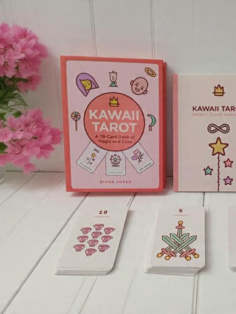 Pink Kawaii 78-Card Deck by Diana Lopez - Complete